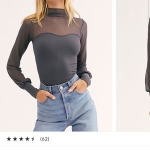 Free People Mesh Layering Top